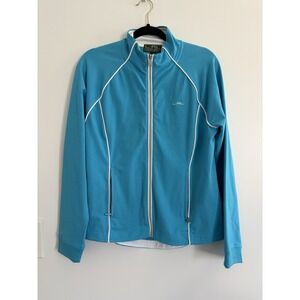 Ralph Lauren Women's Active/Casual Full Zip Cotton Turquoise Jacket SzL